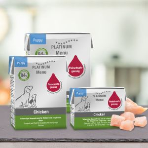Platinum Menu Puppy Chicken - hrană umedă premium pentru câini juniori