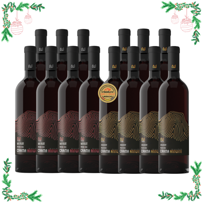 Pachetul Sarbatori Impreuna – 7 Muscat + 7 Merlot [1]