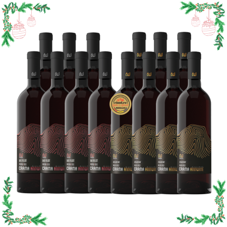 Promotii - Pachetul Sarbatori Impreuna – 7 Muscat + 7 Merlot