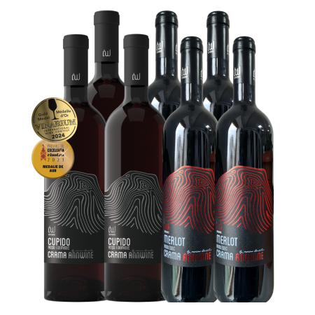 Promotii - Pachet promoțional - 3 sticle Cupido + Merlot