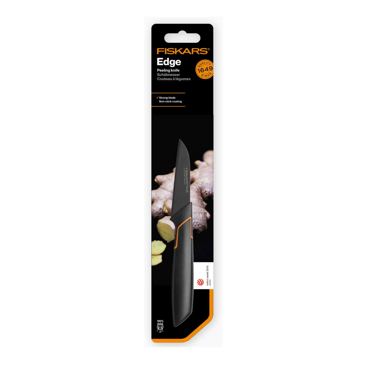 Cutit pentru curatat Fiskars Edge, 8 cm, otel inoxidabil [6]