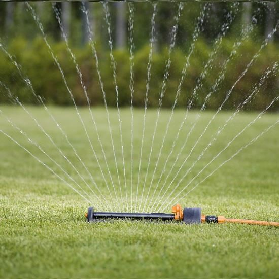 Aspersor oscilant Fiskars, reglare distanta si directie de pulverizare, baza metalica [2]