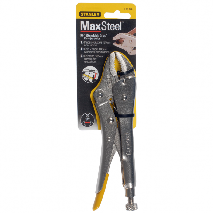 Cleste cu blocare cu falci curbate Stanley, 0-84-808, 117 mm [2]