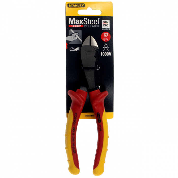 Cleste cu taietura diagonala (sfic) electroizolat Stanley Fatmax, 1000 V 175 mm [2]