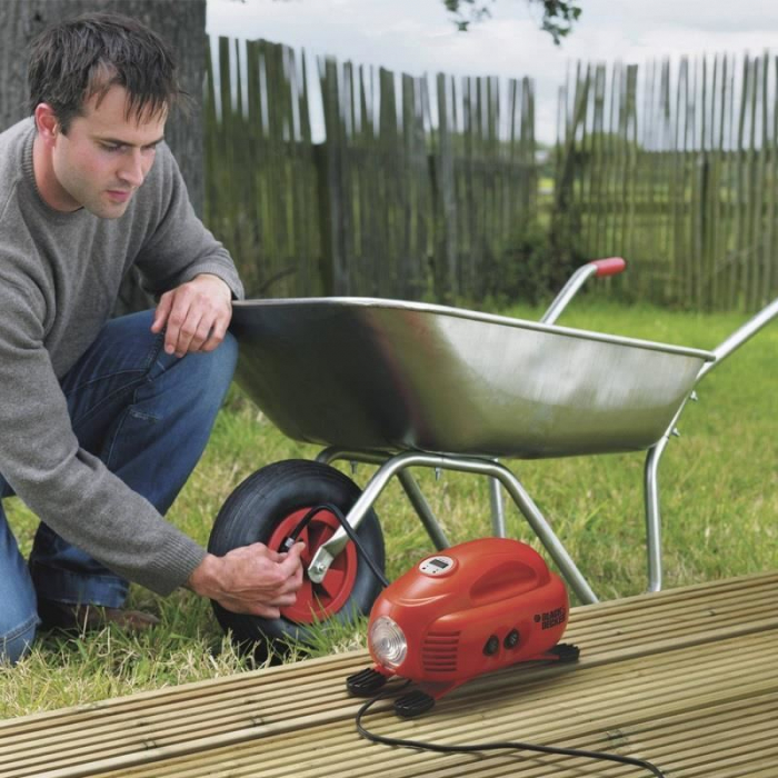 Compresor auto Black&Decker, ASI200-XJ, 12V c.c, 8 bar [3]