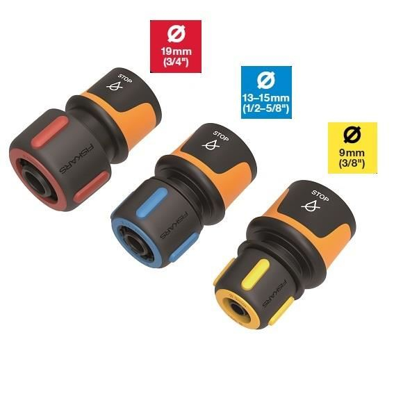Conector furtun de gradina Fiskars AquaSTOP 13-15 mm (1/2-5/8") [2]
