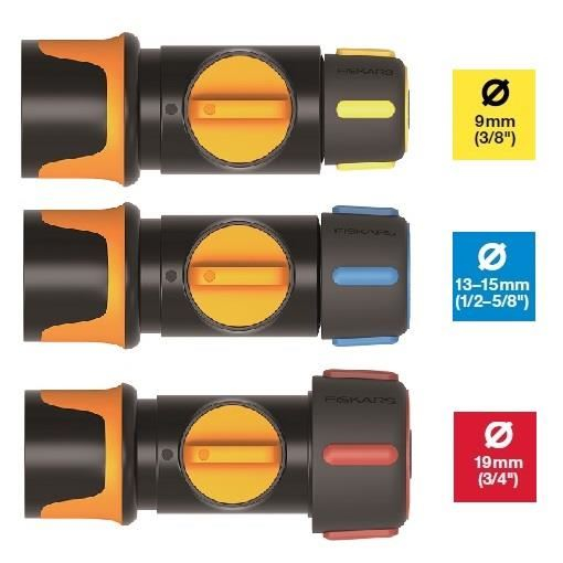 Conector ON/OF furtun de gradina Fiskars, 9 mm (3/8'') [2]