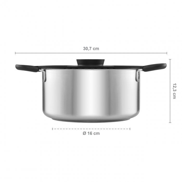 Cratita cu capac pentru sosuri Fiskars Functional Form, 1.5 L [4]