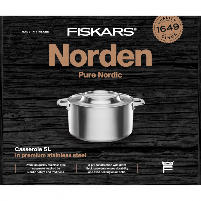 Cratita din inox Fiskars Norden, 5 l [3]