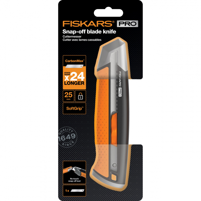 Cutit cu lama segmentata de 25 mm Fiskars CarbonMax Snap-Off, 1027228 [4]