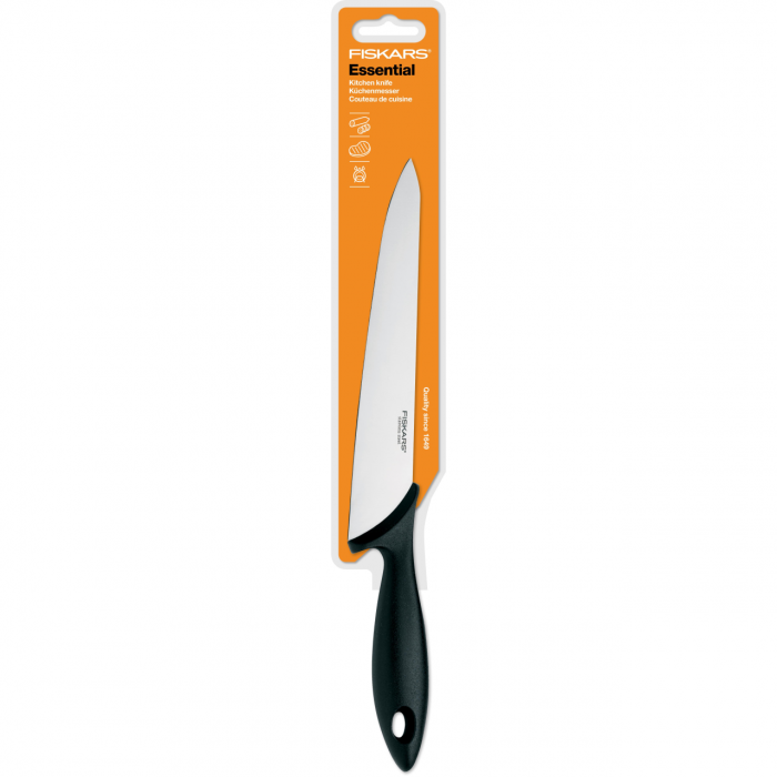 Cutit pentru bucatarie Fiskars Essential, 21 cm, otel inoxidabil [3]