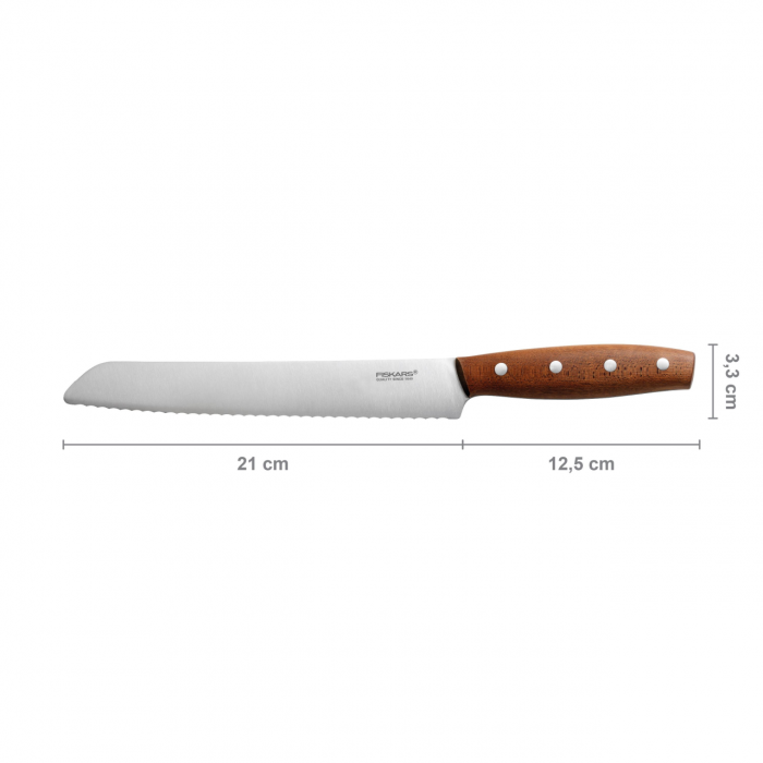 Cutit pentru paine Fiskars Norr, 21 cm, otel inoxidabil [5]