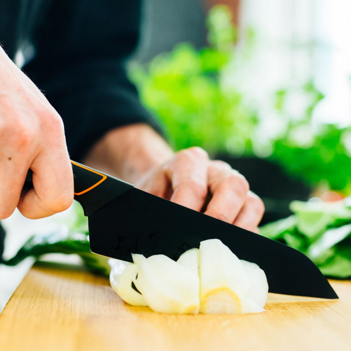Cutit Santoku Fiskars Edge, 17 cm, otel inoxidabil [3]