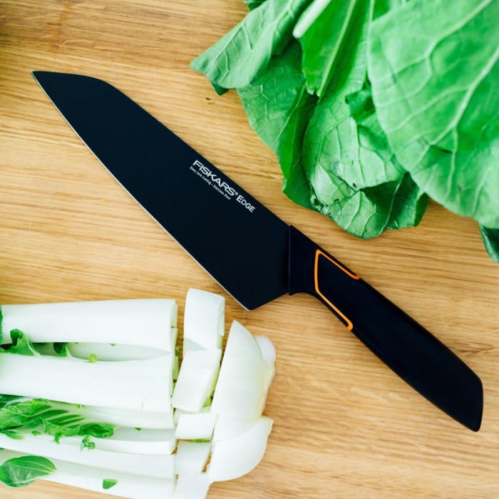 Cutit Santoku Fiskars Edge, 17 cm, otel inoxidabil [2]