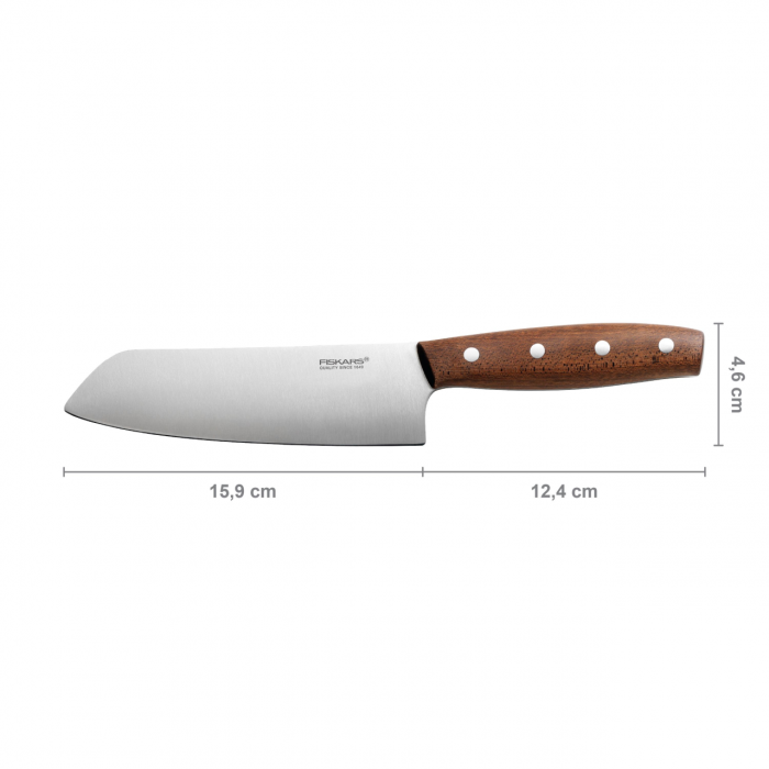Cutit Santoku Fiskars Norr, 16 cm, otel inoxidabil [6]