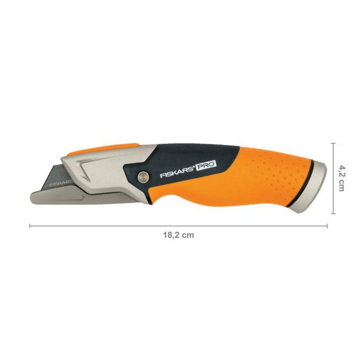 Cutit utilitar cu lama trapezoidala Fiskars CarbonMax, 1027222, 182 mm, 200 g [15]