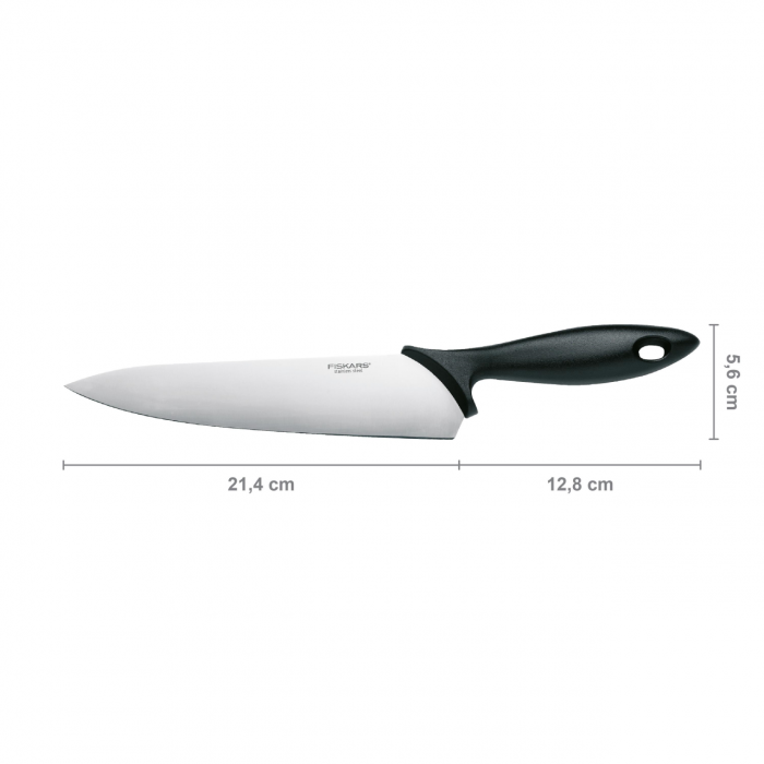 Cutitul bucatarului Fiskars Essential, 21 cm, otel inoxidabil [4]