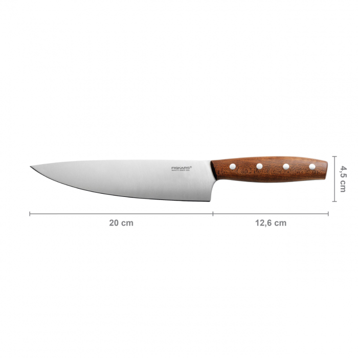 Cutitul bucatarului Fiskars Norr, 20 cm, otel inoxidabil [2]