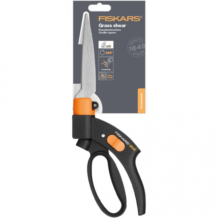 Foarfeca cu servo-mecanism pentru gazon Fiskars GS42, 344 mm, 310 g [3]