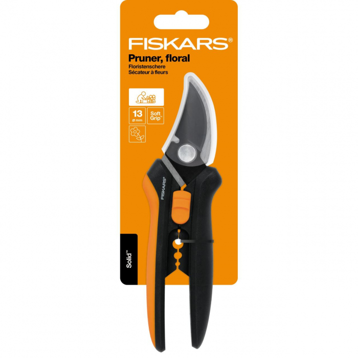 Foarfeca pentru flori Fiskars Solid SP14, 185 mm, 130 g [2]