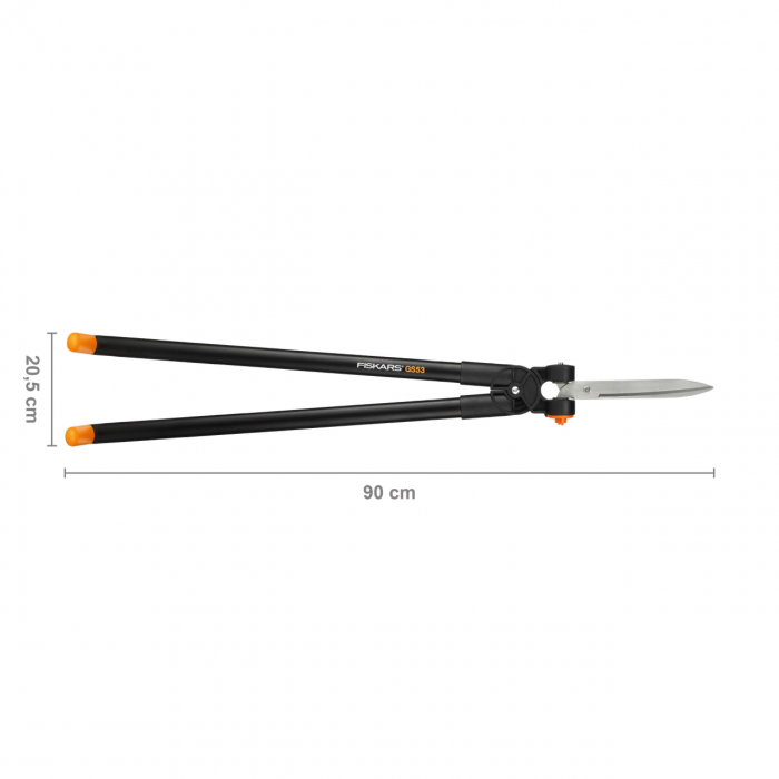 Foarfeca pentru gazon si gard viu Fiskars PowerLever GS53, 900 mm, 1310 g [4]