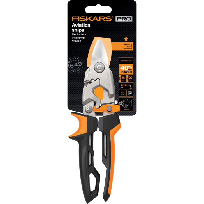 Foarfeca pentru tabla Fiskars PowerGear, bulldog [7]
