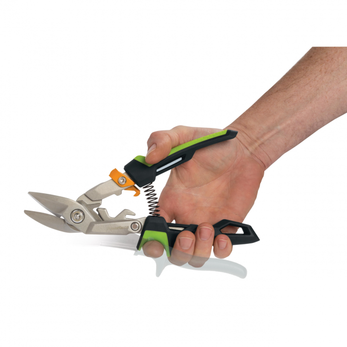 Foarfeca pentru tabla Fiskars PowerGear, cotita pe dreapta [5]
