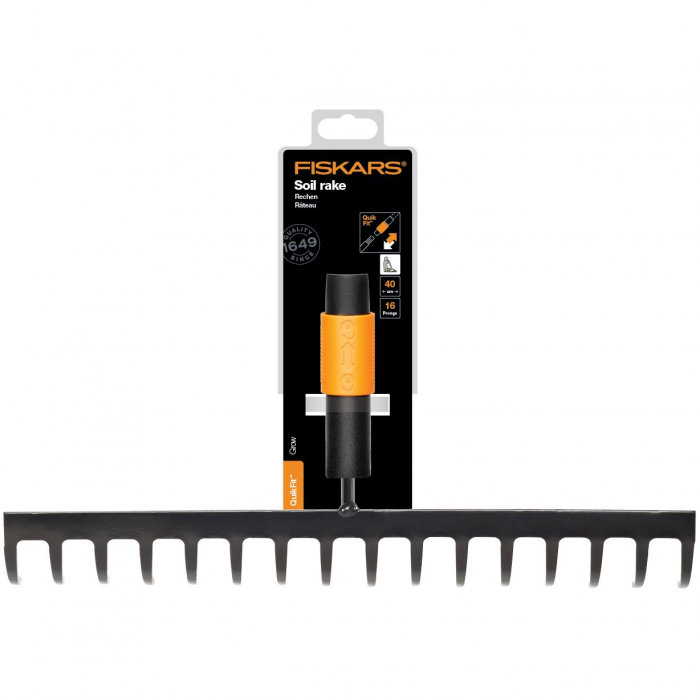 Grebla pentru sol Fiskars QuikFit (16 Dinti), 265 mm, 450 g [2]