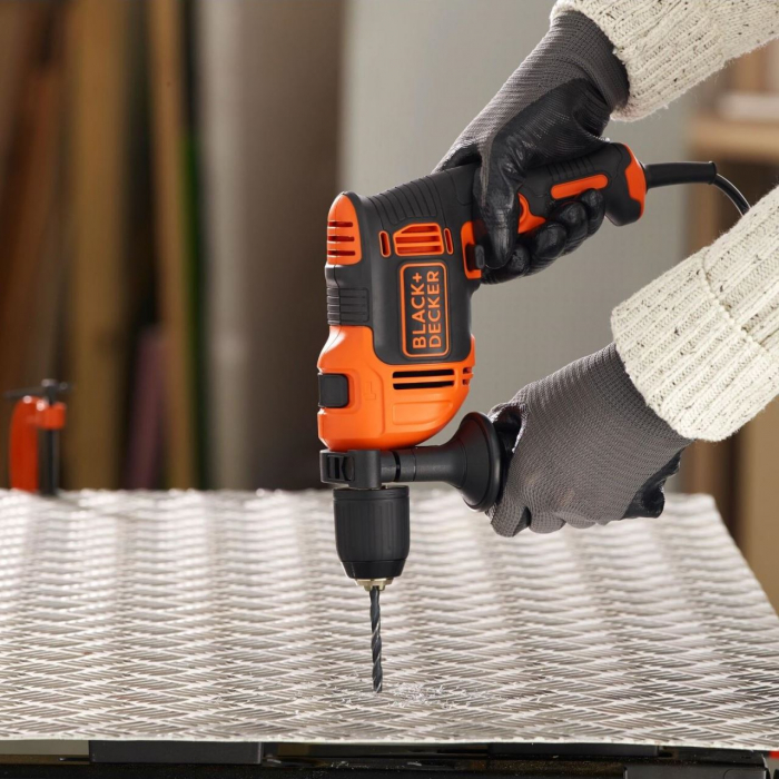 Masina de gaurit cu percutie Black&Decker, BEH550, 550W 1.5-13mm [6]