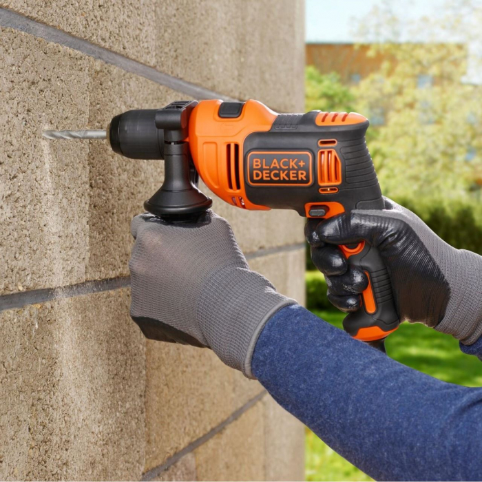 Masina de gaurit cu percutie Black&Decker, BEH550, 550W 1.5-13mm [4]