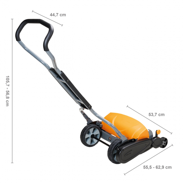 Masina manuala de tuns gazonul Fiskars StaySharp Max, 610 mm, 20 kg [7]
