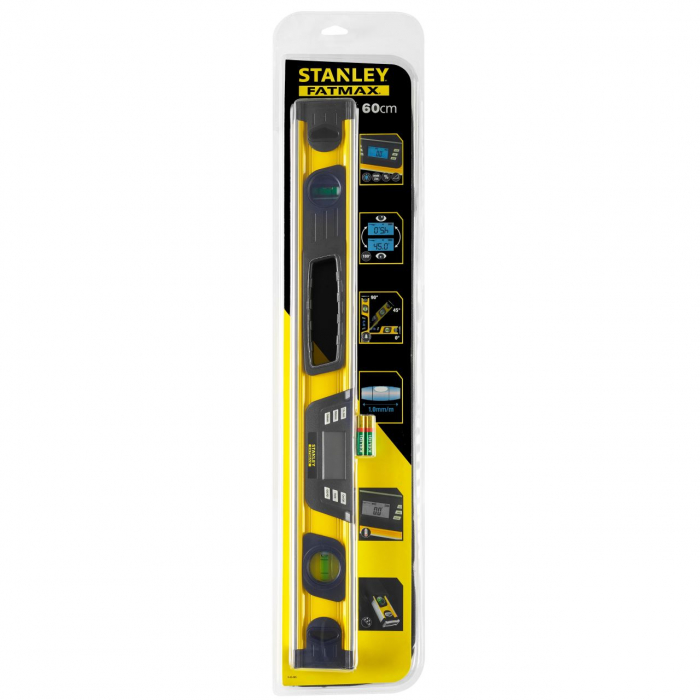 Nivela Stanley Fatmax Digital, 60 cm, 2 fiole [5]