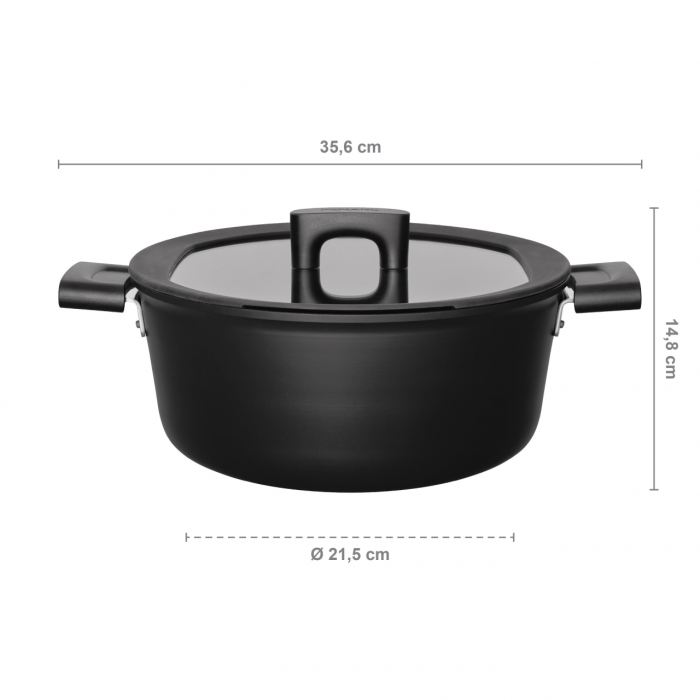 Oala cu capac Fiskars Hard Face, Ø 26 cm,  5 L [2]