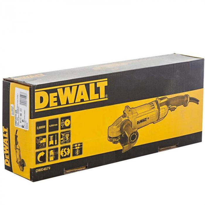 Polizor unghiular DeWalt, DWE4579, 2600 W, 230 mm [2]