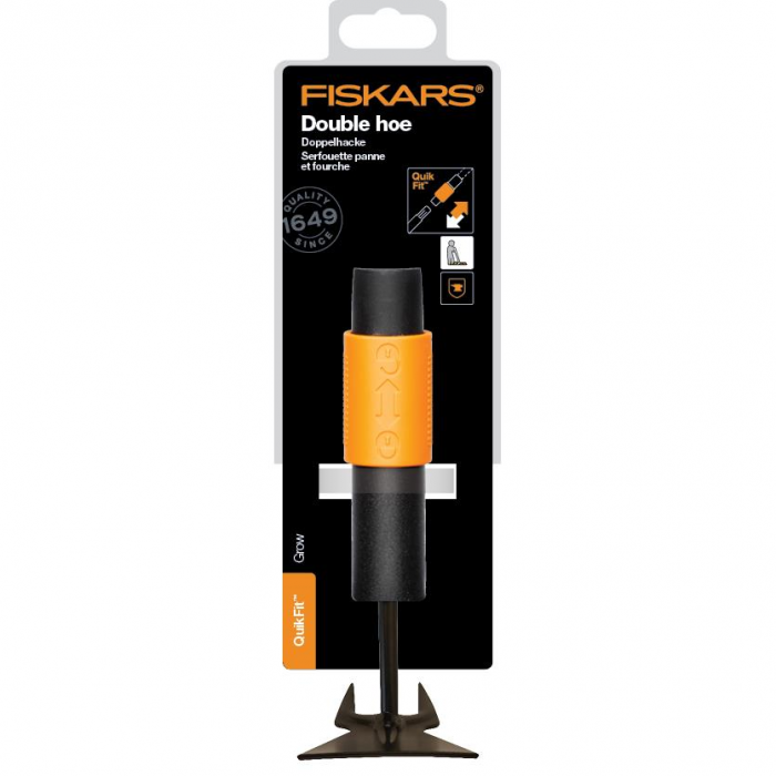 Sapaliga dubla cu cultivator Fiskars QuikFit, 282 mm, 190 g [2]