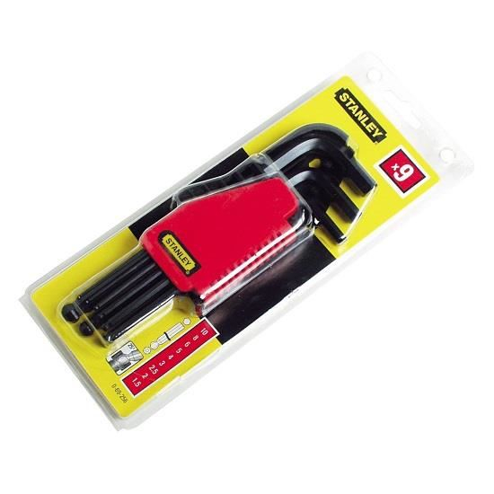 Set 9 chei imbus Stanley, tip "L", metric 1.5-10 mm [3]