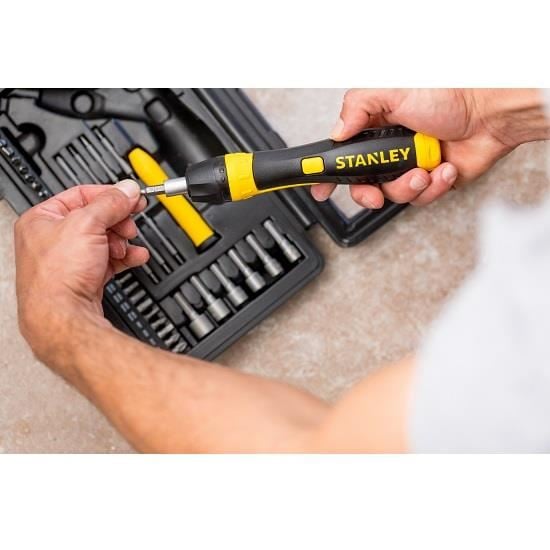 Set Stanley, surubelnita pivotanta cu clichet 1/4'' + 39 piese [3]