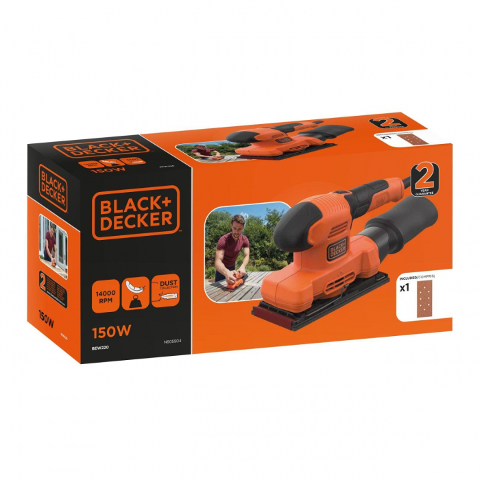 Slefuitor cu talpa Black&Decker, BEW220, 90 x 189 mm, 150 W [6]