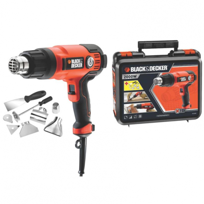 Suflanta cu aer cald Black&Decker, KX2200K, 2200W, 8 accesorii [4]