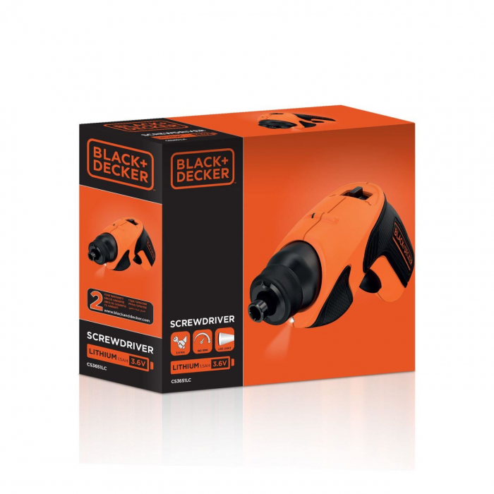 Surubelnita electrica Black&Decker, CS3651LC, 3.6V CU LED AC. LI-ION [7]