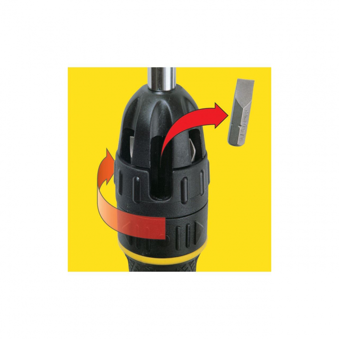 Surubelnita magnetica cu clichet Stanley, 0-68-010, +10 varfuri [20]