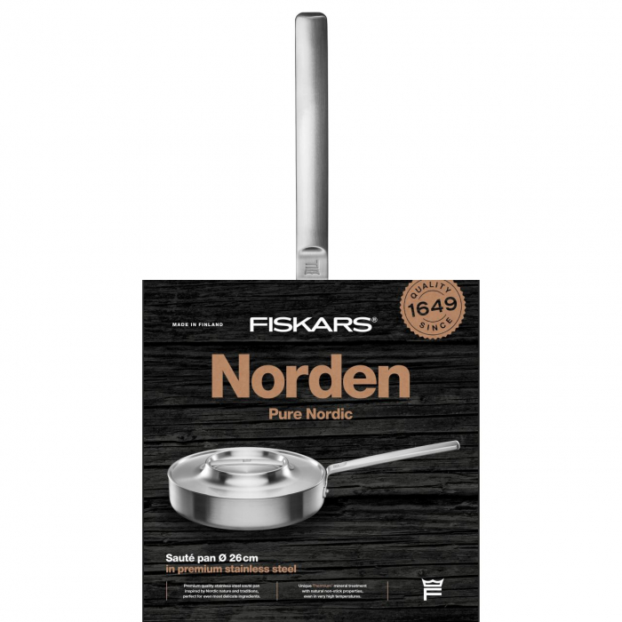 Tigaie din inox pentru sote Fiskars Norden, Ø 26 cm [4]