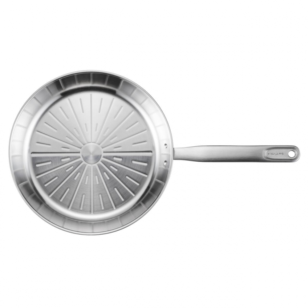 Tigaie din otel inoxidabil, fara acoperire antiaderenta, Fiskars All Steel Pure, Ø 28 cm [3]