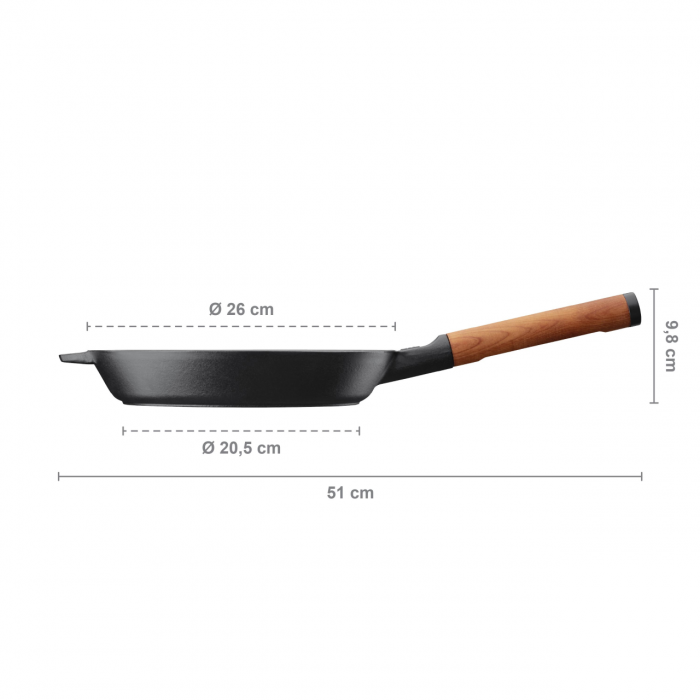 Tigaie grill din fonta Fiskars Norden, Ø 26 cm [6]