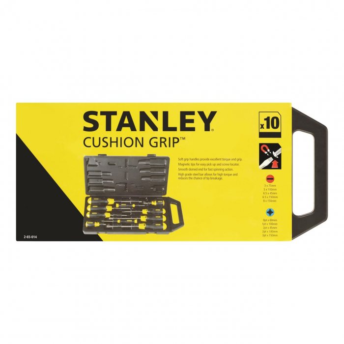 Trusa 10 surubelnite Stanley CushionGrip [2]