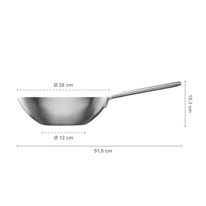 Wok din inox Fiskars Norden, Ø 28 cm [6]