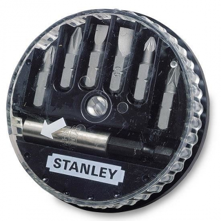 Varfuri si adaptoare - Adaptor magnetic Stanley + 6 varfuri