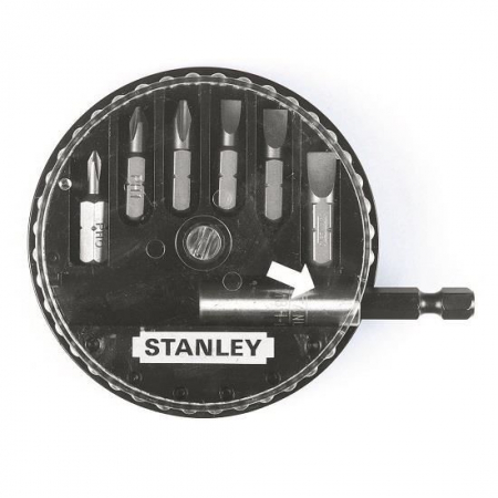 Varfuri si adaptoare - Adaptor magnetic Stanley + 6 varfuri
