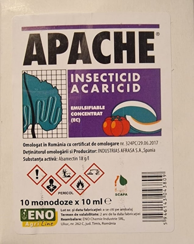 Insecticide si acaricide - Apache insecticid - acaricid