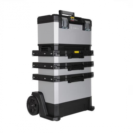 Cutii, genti si organizatoare - Banc mobil Stanley FatMax, metal-plastic, cu roti, 893X568X389 mm